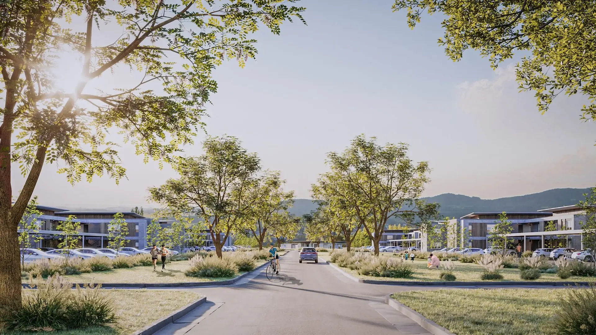 Render oficial del Condominio La Arbolada en San Lorenzo